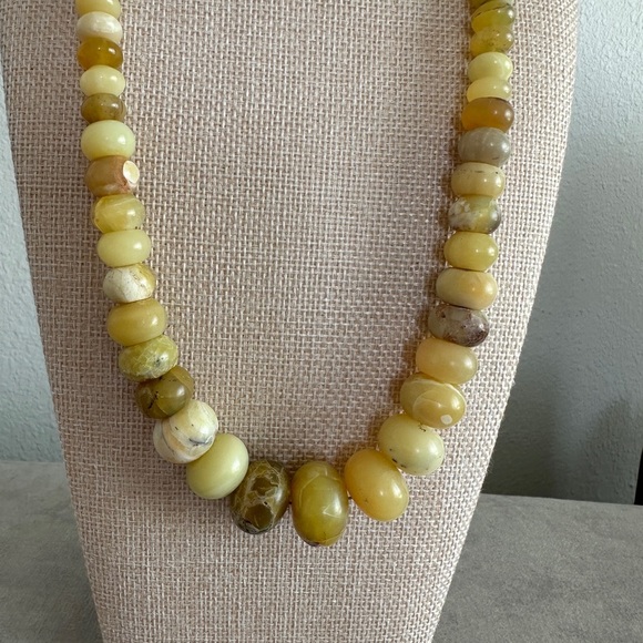 yellow opal multi-toned bead necklace by Jay King - Picture 4 of 14